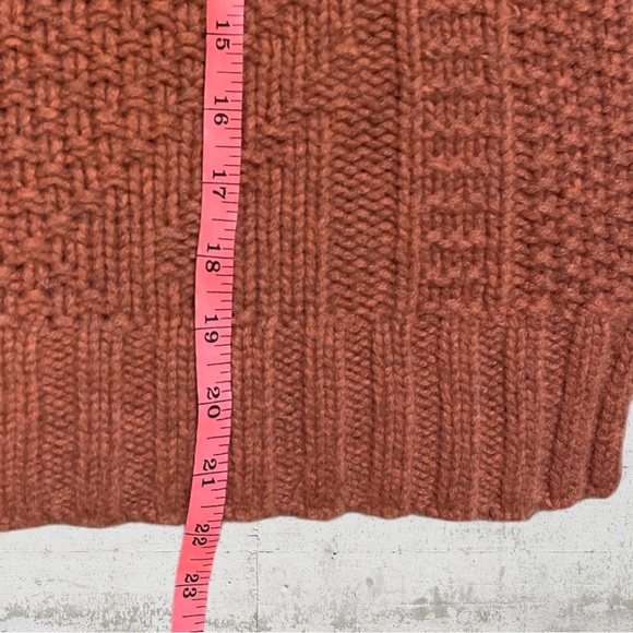 Madewell Ridgecrest Cable Pullover Sweater Wool Blend Size Large - Picture 13 of 13